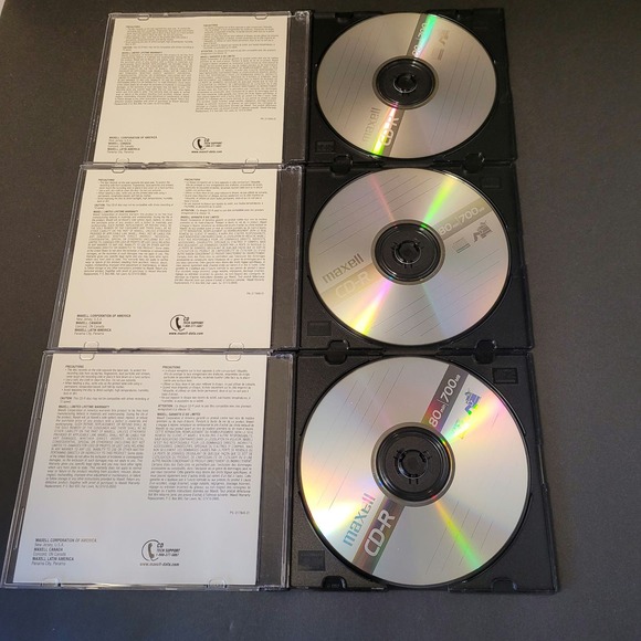 Maxwell CD-R Lot Of 4 700MB 80 Min  Open Unused - Picture 7 of 7